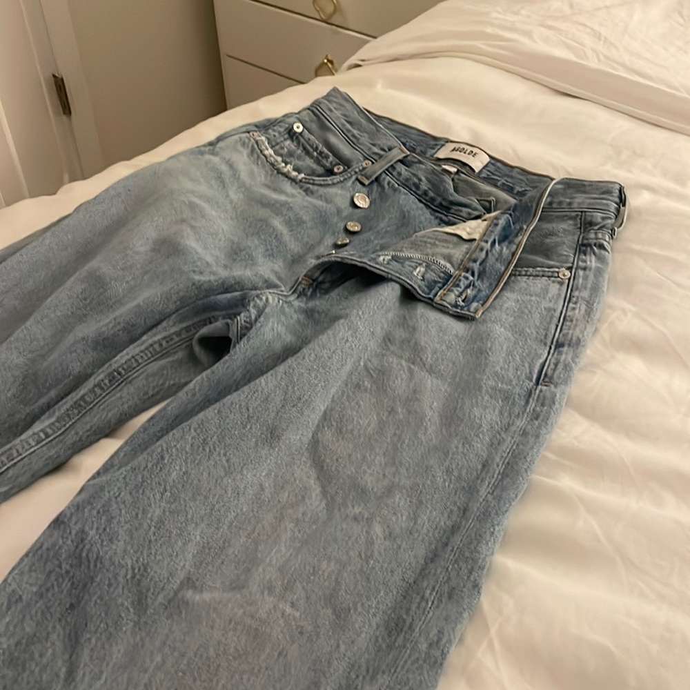 Agolde bootcut criss cross button